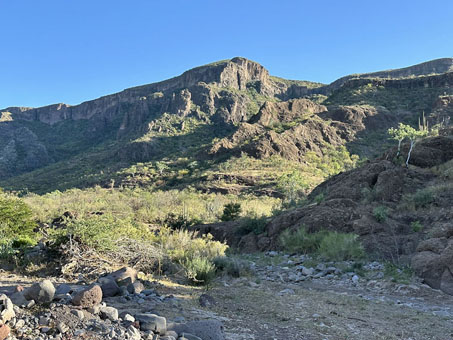 Green hillsides in the Sierra