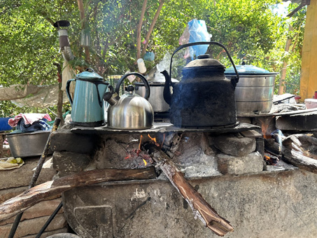 traditional cooking setup
