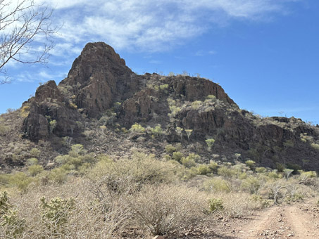 rocky outcrop in the sierras