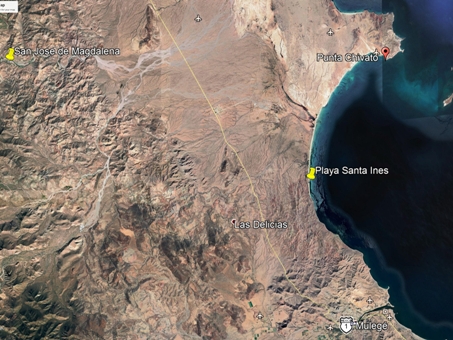 map of Bahia Santa Ines